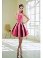 Beautiful Multi Color Beaded Sweetheart Prom Dresses with Ruffles