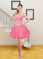 Gorgeous Beading and Embroidery 2015 Prom Dresses in Hot Pink