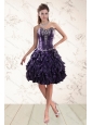 Pretty Sweetheart Ruffles and Embroidery Prom Dresses for 2015