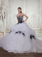 Gorgeous Sweetheart Quinceanera Dresses with Appliques and Brush Train