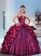 2015 Brand New and Detachable Sweet 15 Dress in Fuchsia