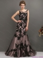 Gorgeous Appliques Multi Color 2015 Prom Dress with Appliques