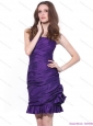 Popular 2015 Strapless Mini Length Christmas Party Dress with Ruching