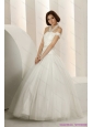 2015 New Laced Strapless White Wedding Dresses with Beading