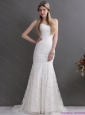 Brand New 2015 Spaghetti Straps Lace Wedding Dresses with Lace