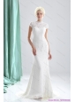 2015 Plus Size High Neck Wedding Dresses with Lace