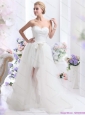 2015 Plus Size Sweetheart Wedding Dress with Lace and Sash