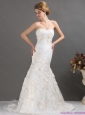 New 2015 Classical Sweetheart Wedding Dress with Beading and Appliques