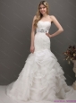 2015 Fashionable Sweetheart Beach Wedding Dress with Lace and Appliques