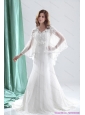 Pretty 2015 V Neck Beach Wedding Dresses with Beading and and Ruching