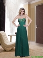 2015 Popular Sweetheart Floor Length  Prom Dress in Dark Green