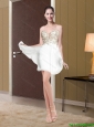 New Arrivals Sweetheart White 2015 Prom Dress with Appliques