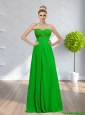 Popular 2015 Sweetheart Backless Ruching Prom Dress in Spring Green