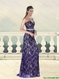 The Super Hot Sweep Train Sweetheart 2015 Unique Prom Dress with Beading