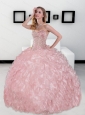 2015 Pretty Sweetheart Ball Gown Sweet 16 Dresses with Beading and Ruffles