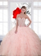 Custom Made Sequins and Ruffles Sweetheart Quinceanera Dresses for 2015 Spring