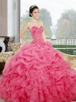 Luxurious Ruffles and Pick Ups Sweetheart Sweet 16 Dresses for 2015