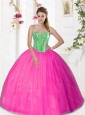 2015 Puffy  Sweetheart Quinceanera Dresses with Beading and Pick Ups