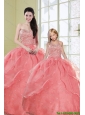 2015 Ruffles Watermelon Red Princesita Dress with Sequins