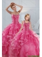 Hot Pink Sweetheart Beading Princesita with Quinceanera Dresses