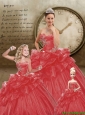 Brand New Sweetheart Appliques Red Dresses for Princesita