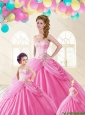 Discount Sweetheart Beading Princesita Dresses in Baby Pink
