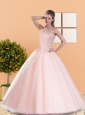 2015 Classical Ball Gown Quinceanera Dresses with Beading