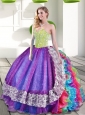 Pretty Multi Color Sweetheart Beading and Ruffles 2015 Quinceanera Dresses