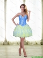 Romantic 2015 Beading and Ruffles Short Prom Dress with Sweetheart