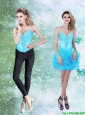 Detachable Beading and Ruffles Baby Blue 2015 Prom Dress with Sweetheart