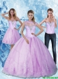 Elegant 2015 Sweetheart 15 Quinceanera Dresses with Beading and Appliques