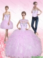 New Style Sweetheart Beading and Ruffles 15 Quinceanera Dresses for 2015