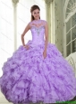 Perfect Beading and Ruffles Sweetheart 15 Quinceanera Dresses for 2015