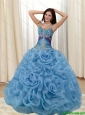 2015 Perfect Appliques and Rolling Flowers Multi Color Quinceanera Dresses