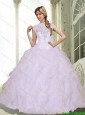 Puffy Sweetheart 2015 Quinceanera Dresses with Beading and Ruffles