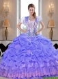 Prefect Beaded Lavender Quinceanera Dresses with Appliques For 2015 Summer