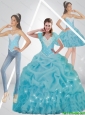 New Arrival  Beaded 2015 Quinceanera Dresses in Baby Blue