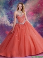 2015 Beautiful Ball Gown Sweetheart Beaded Quinceanera Dresses