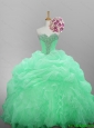 2016 Fall Elegant Sweetheart Quinceanera Dresses with Beading and Ruffled Layers