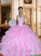 Pretty Sweetheart Beaded Quinceanera Dresses with Ruffles for 2015