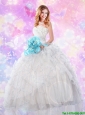 2016 Perfect Sweetheart Quinceanera Dresses with Sequins and Ruffles