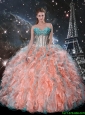 The Most Popular Multi Color Ruffles and Beaded Sweet 16 Dresses