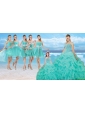Perfect Beaded Quinceanera Dresses and Cheap Short Dama Dresses and New Turquoise Little Girl Dresses