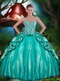 Luxurious 2015 Fall Beaded and Ruffled Layers Quinceanera Dresses in Taffeta
