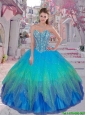 Discount 2016 Winter Beaded Ball Gown Quinceanera Dresses