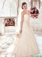 Inexpensive A Line Sweetheart Brush Train Elegant Wedding Dresses