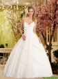 Luxurious A Line Spaghetti Straps Lace Elegant Wedding Dresses for 2016