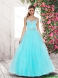 2016 Spring Luxurious Side Zipper Prom Dresses with Beading for Pageant