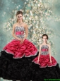 2015 Winter Perfect Strapless Zebra Macthing Sister Dresses in Multi Color