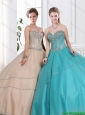 2016 Discount Sweetheart Quinceanera Gowns with Beading in Summer